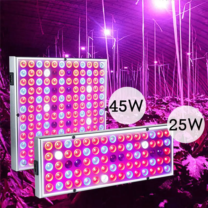 Luces LED de espectro completo para cultivo de plantas de interior, semillas, tienda de campaña con invernadero de flores, lámparas de iluminación para plantas hidropónicas, 144 Chips