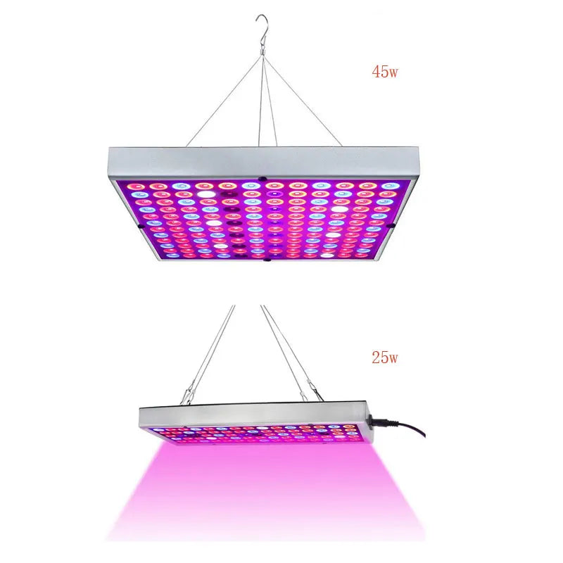 Luces LED de espectro completo para cultivo de plantas de interior, semillas, tienda de campaña con invernadero de flores, lámparas de iluminación para plantas hidropónicas, 144 Chips