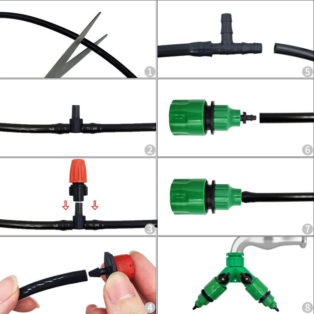 Sistema de riego para huerto urbano, huerto casero y jardines